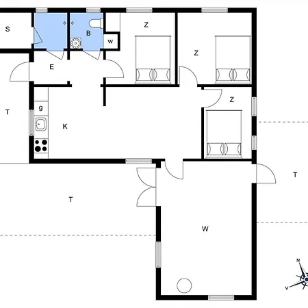 Сasa de vacaciones 1611-aakirkeby-fyrrebakken-5 *
